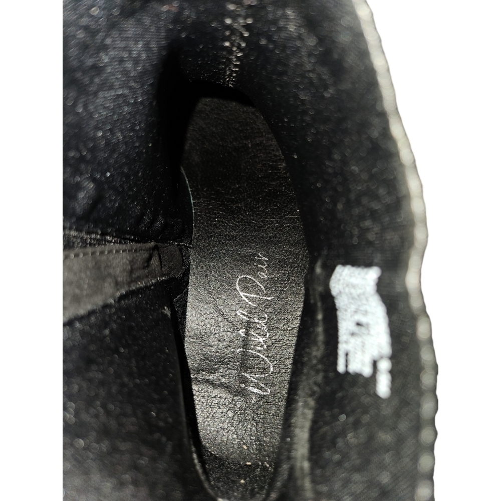 Wild Pair Womens Margoee Black Faux Suede Chunky Heeled Ankle Boots Size 9.5 - Picture 9 of 12